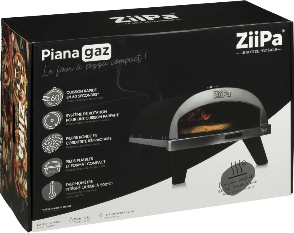 ZiiPa Piana Gas Pizza Oven Charbon