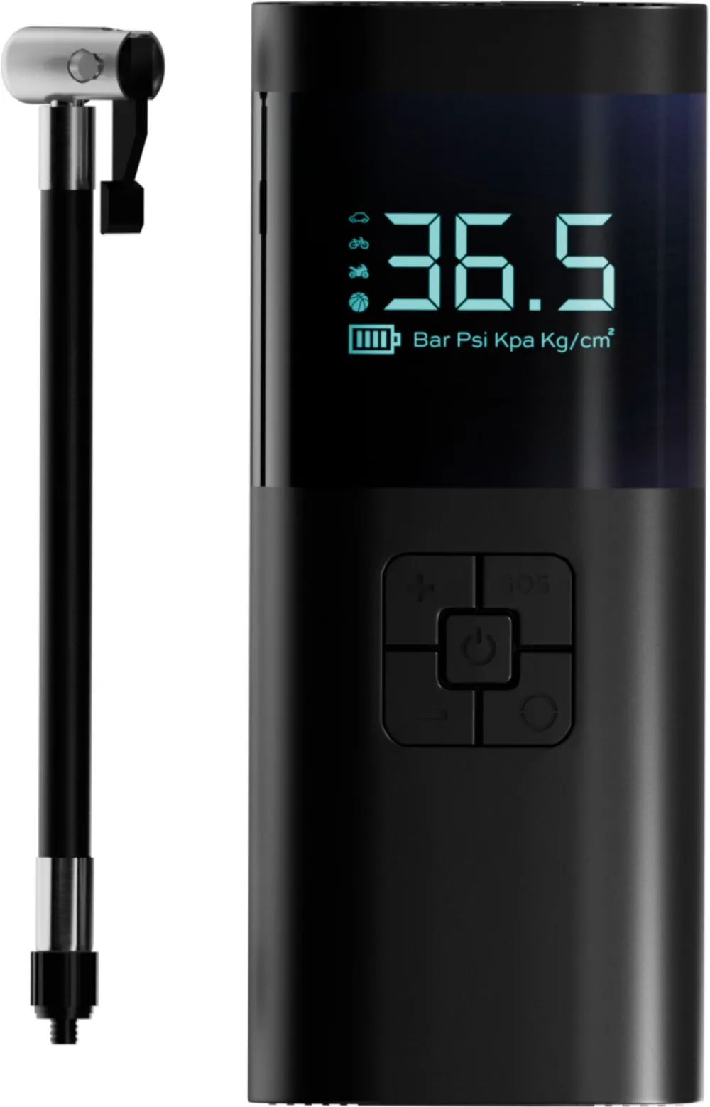 Pompa aer wireless STATIK TireHero 6000 mAh negru