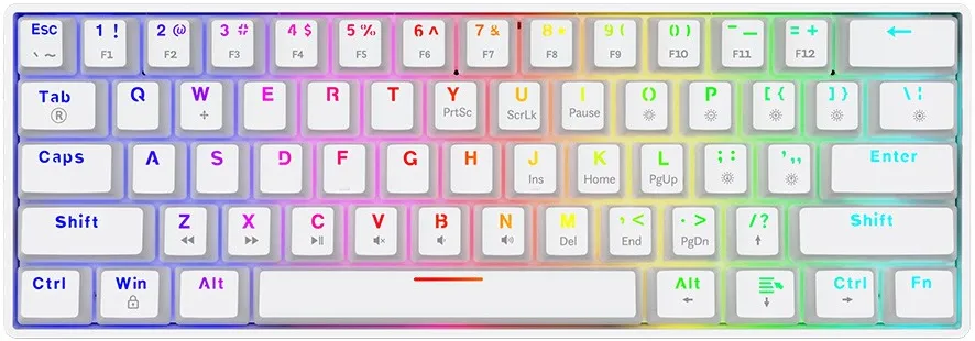 Tastatura SAVIO WHITEOUT X2 BLUE Outemu, Hot Swap