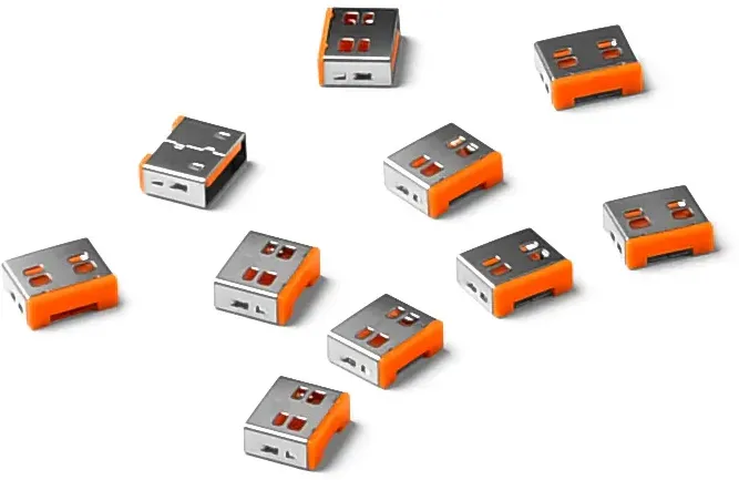 Blocator port USB-A SmartKeeper UL03P1OR set 10 buc portocaliu