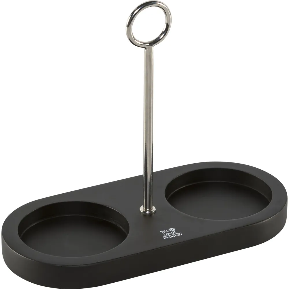 Peugeot Linea Bambus Mühlen- untersetzer 17cm mattschwarz
