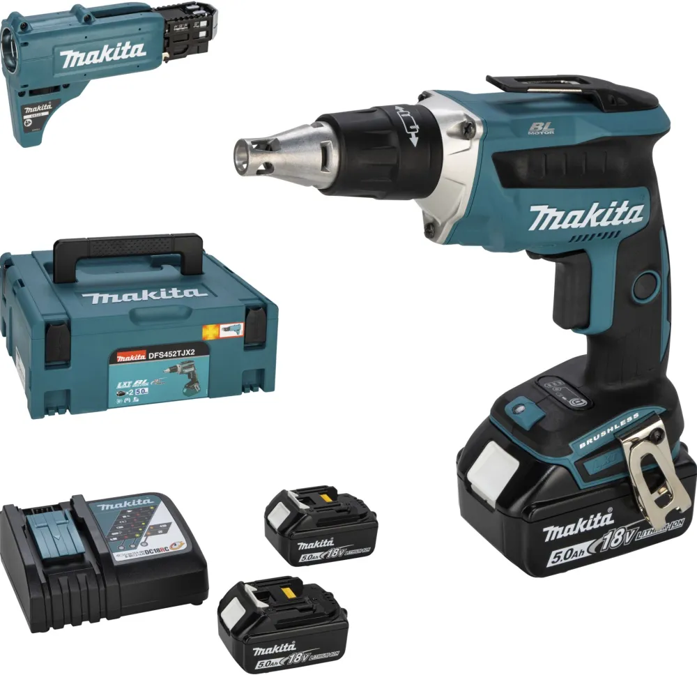 Makita DFS452TJX2 Akku-Schnellbauschrauber
