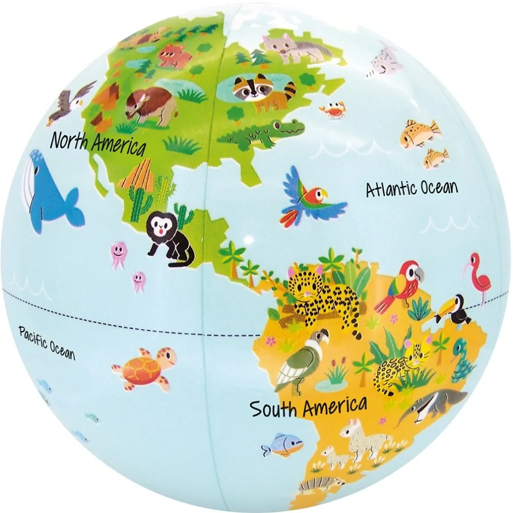 Jucarie creativa MG DYSTRYBUCJA Ball Caly Globe 30 cm - Small animals of nature