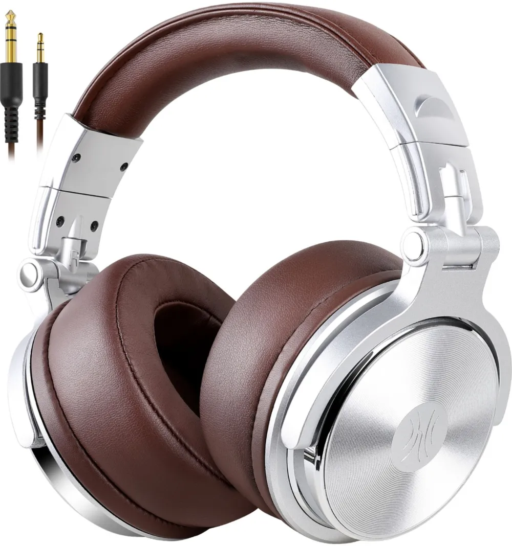 Casti Over-Head OneOdio Pro40 Silver-Brown