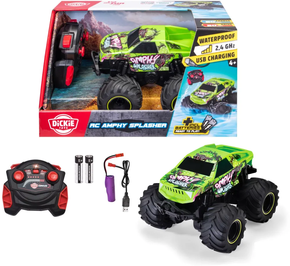 Masina Dickie RC Amphy Splasher, RTR 2,4 GHz 201104014
