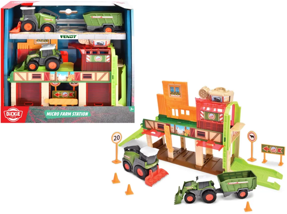 Dickie Micro Farm Station 3 Fendt Fahrzeuge 203733003