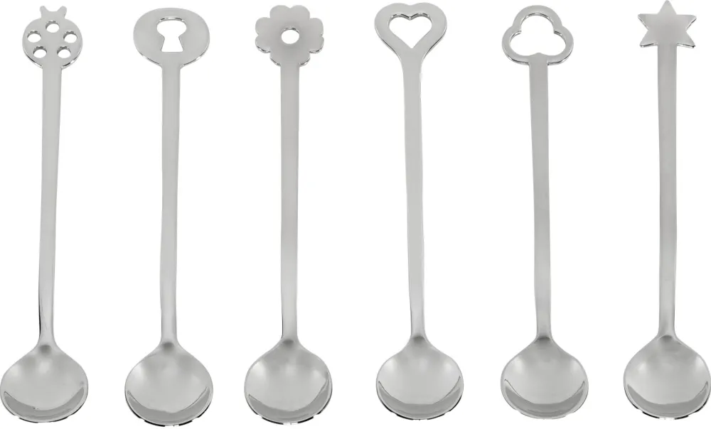 Sambonet New Portafortuna Inox 6 Party Spoon Set