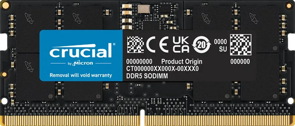 Memorie Laptop Crucial Memory DDR5 SODIMM 16GB/5600 CL46 (16Gbit) Tray