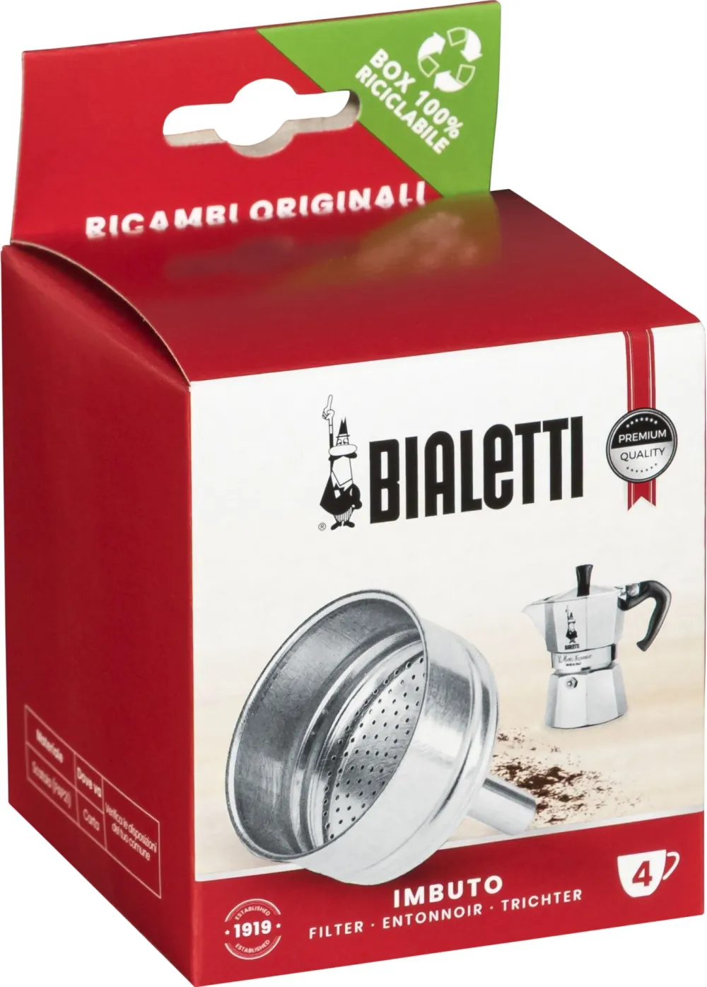 Palnie de schimb BIALETTI pentru 4 cesti
