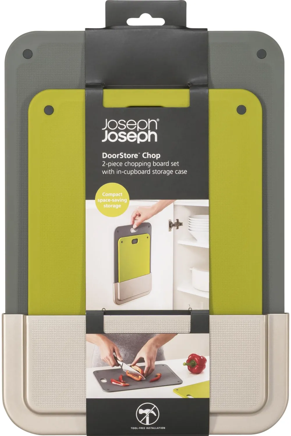 JOSEPH JOSEPH Chop 2-piece Grey Chopping Board Set