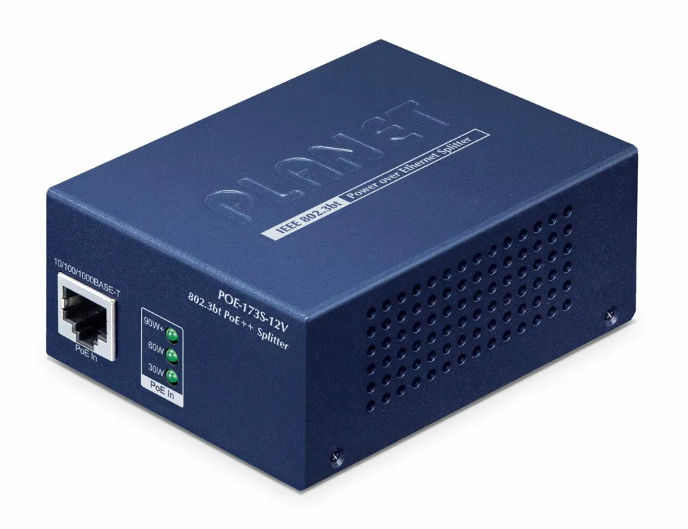 Accesoriu Retea Planet Single Port PoE++ Splitter POE-173S-12V