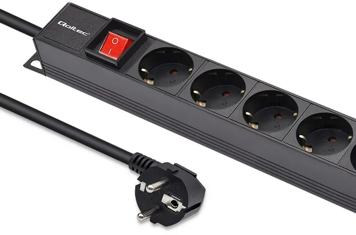 QOLTEC Power strip for RACK 16A PDU,16xSCHUKO, vertical