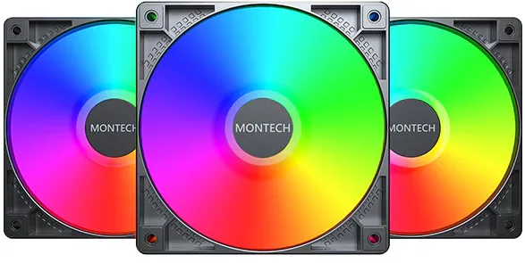 Montech Kit 3x GF120 ARGB PWM BK