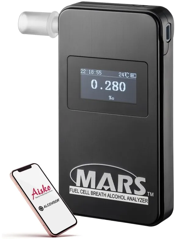Alcovisor Electrochemical breathalyzer MART BT black