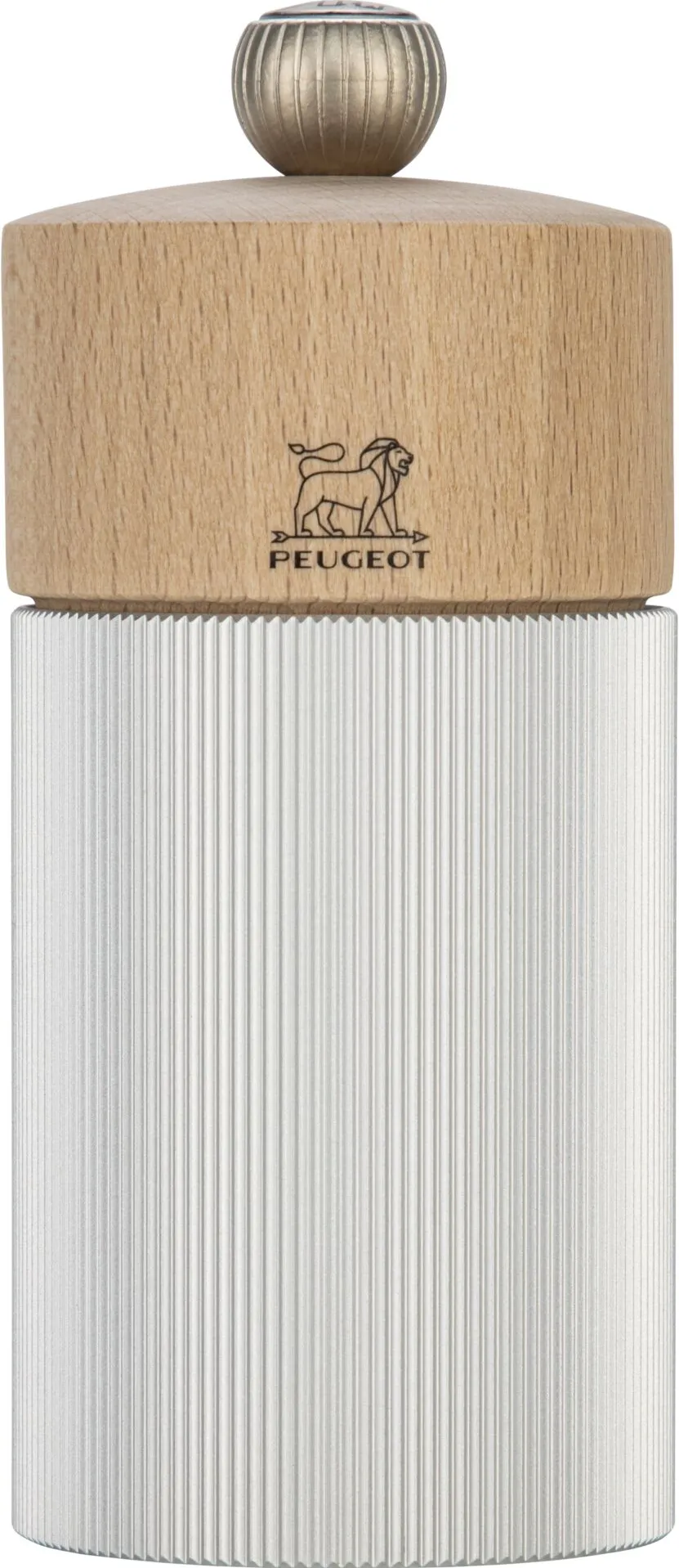 Peugeot Line salt mill Z 12cm Wood/Aluminium