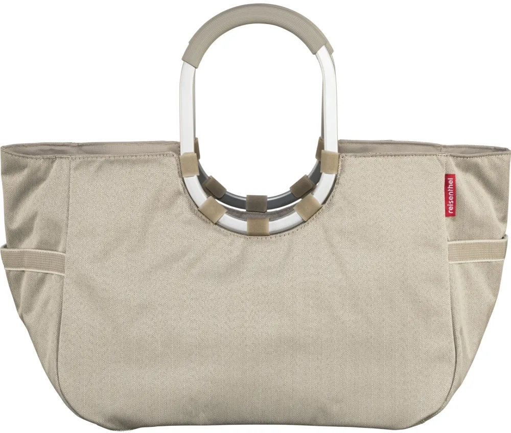 Reisenthel Geanta pentru femei Loopshopper L, bej, buzunare exterioare, manere captusite