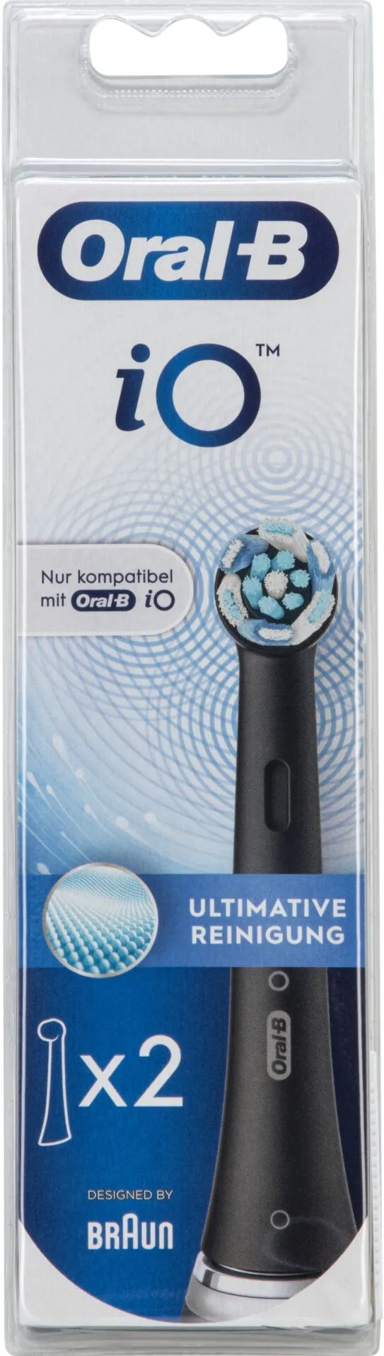 Capete de schimb ORAL-B iO pentru curatare completa, 2 buc, negru