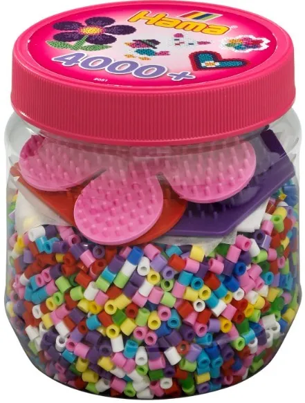 Jucarie creativa Dante Hama Beads and coasters in the container
