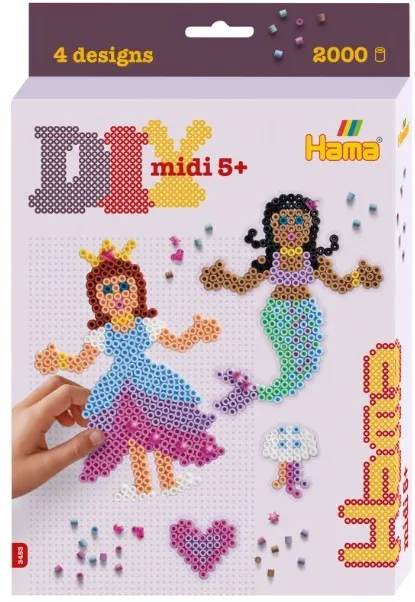 Jucarie creativa Dante Hama Hanging box - Princess and Mermaid