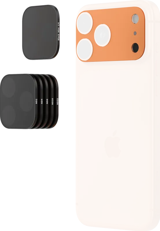 Kit filtre ND Black Mist patrate SmallRig 6072 pentru iPhone 17 Pro portocaliu