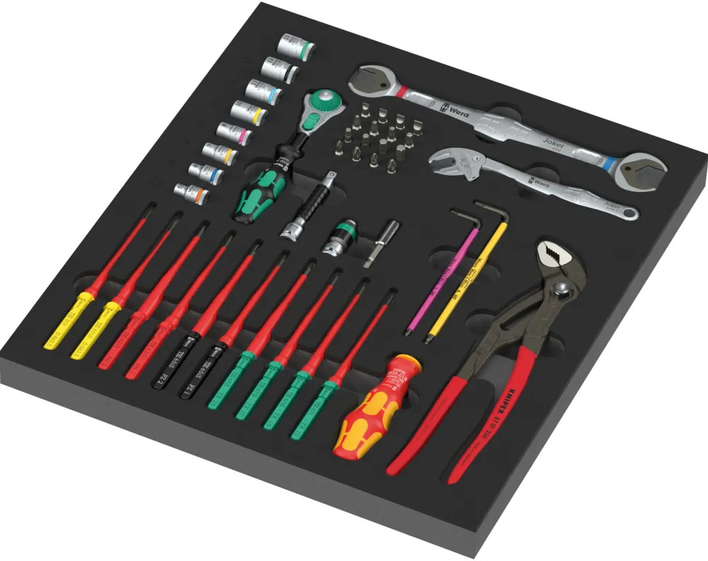 WERA 9753 KK Wartung Set 1 Schaumstoffeinlage
