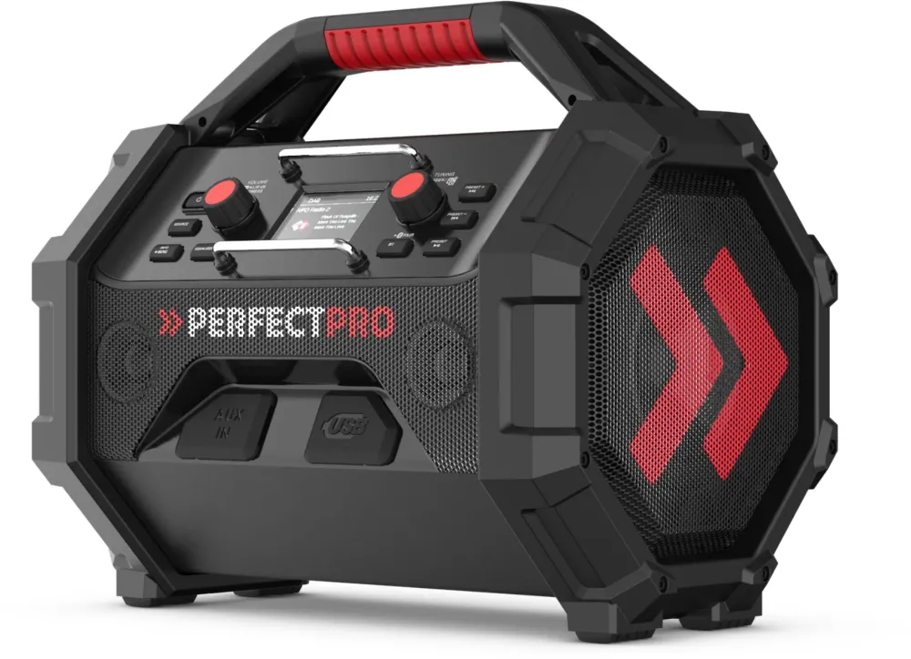 Perfectpro ROCKTAGON 18V Job Site Radio