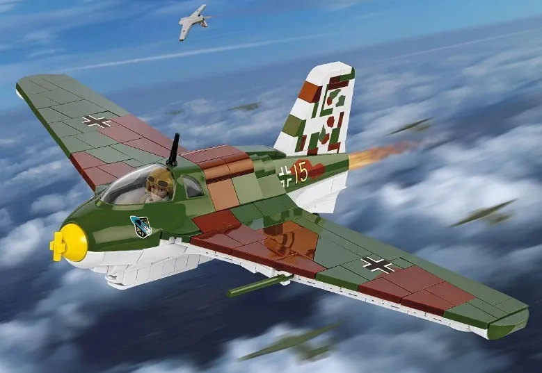Set de construit Cobi aeromodel 543 elemente figurina pilot 1:32