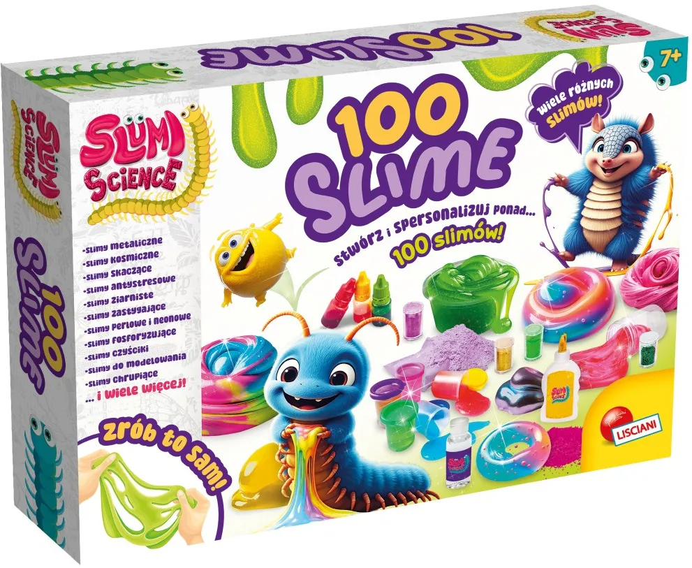 Jucarie Educationala Lisciani Slumi Science Set - 100 Slimes