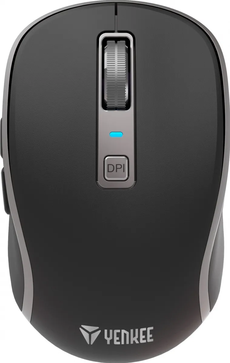 Dual WiFi+Bluetooth wireless mouse, rechargeable battery, 5 buttons