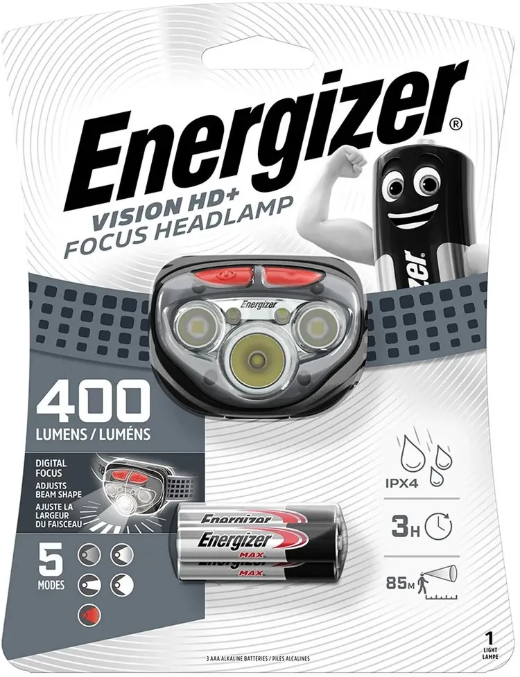 Headlamp vision focus 400 lumens