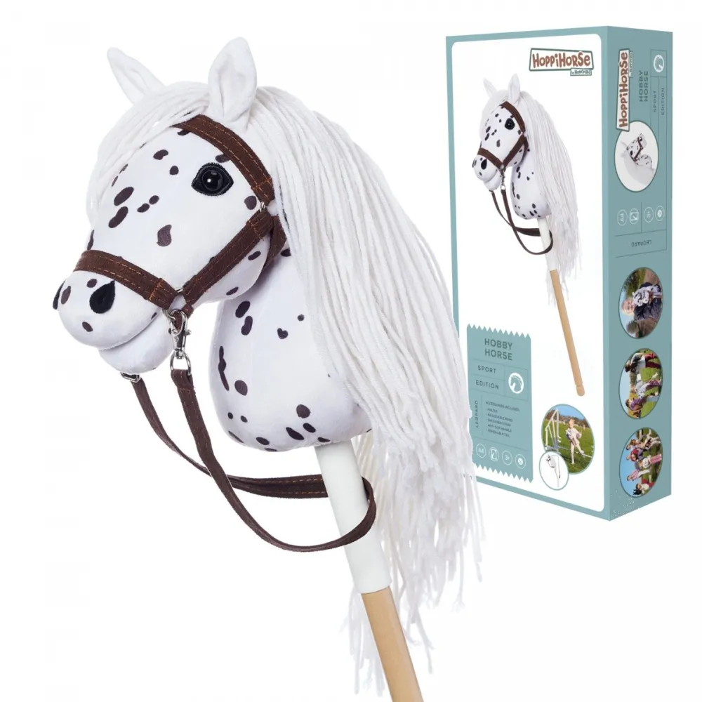 Horse on a stick HOPPIHORSE Hobby Horse A4 Leopard