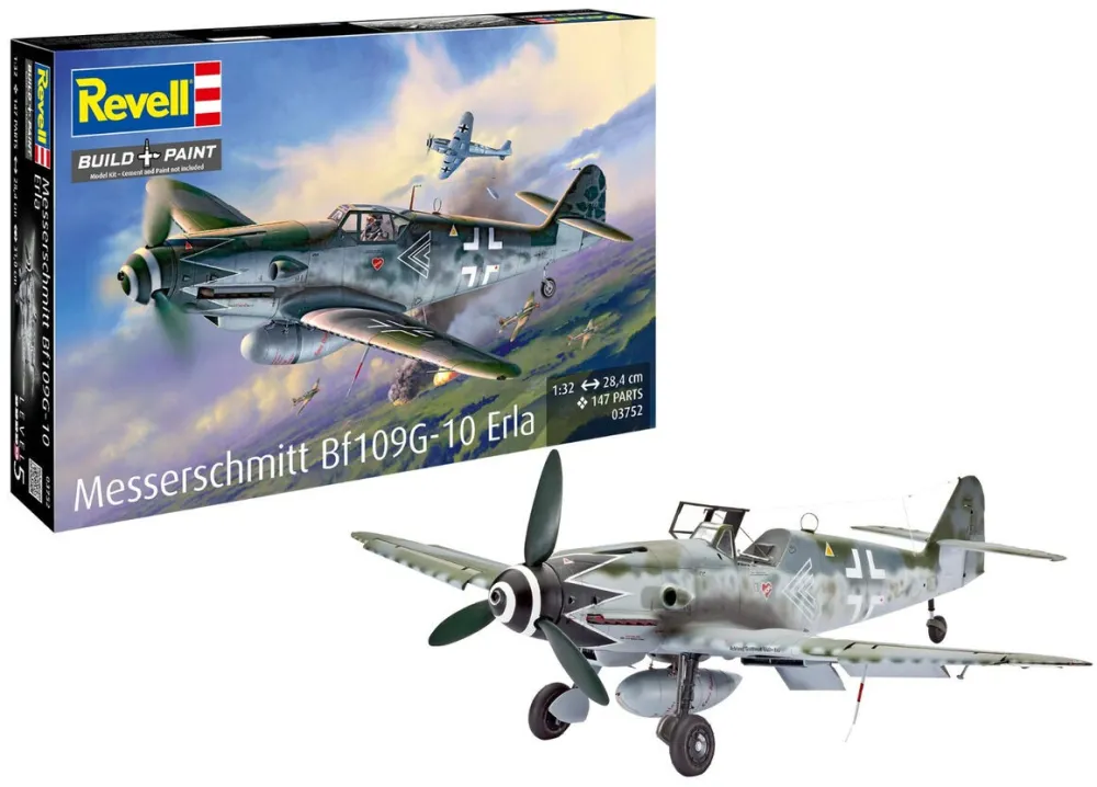 Messerschmitt Bf109G-10 Erla Plastic Model Aircraft 1:32