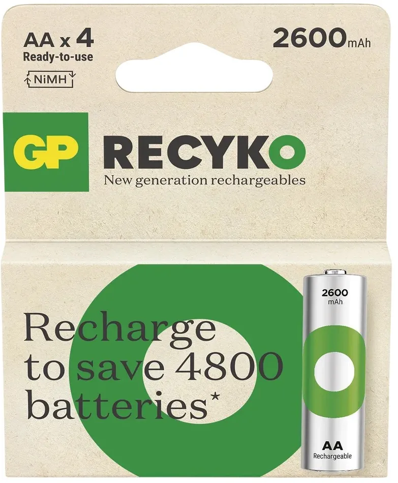Batteries R6/AA NI-MH 2 600mAh blister 4pcs.