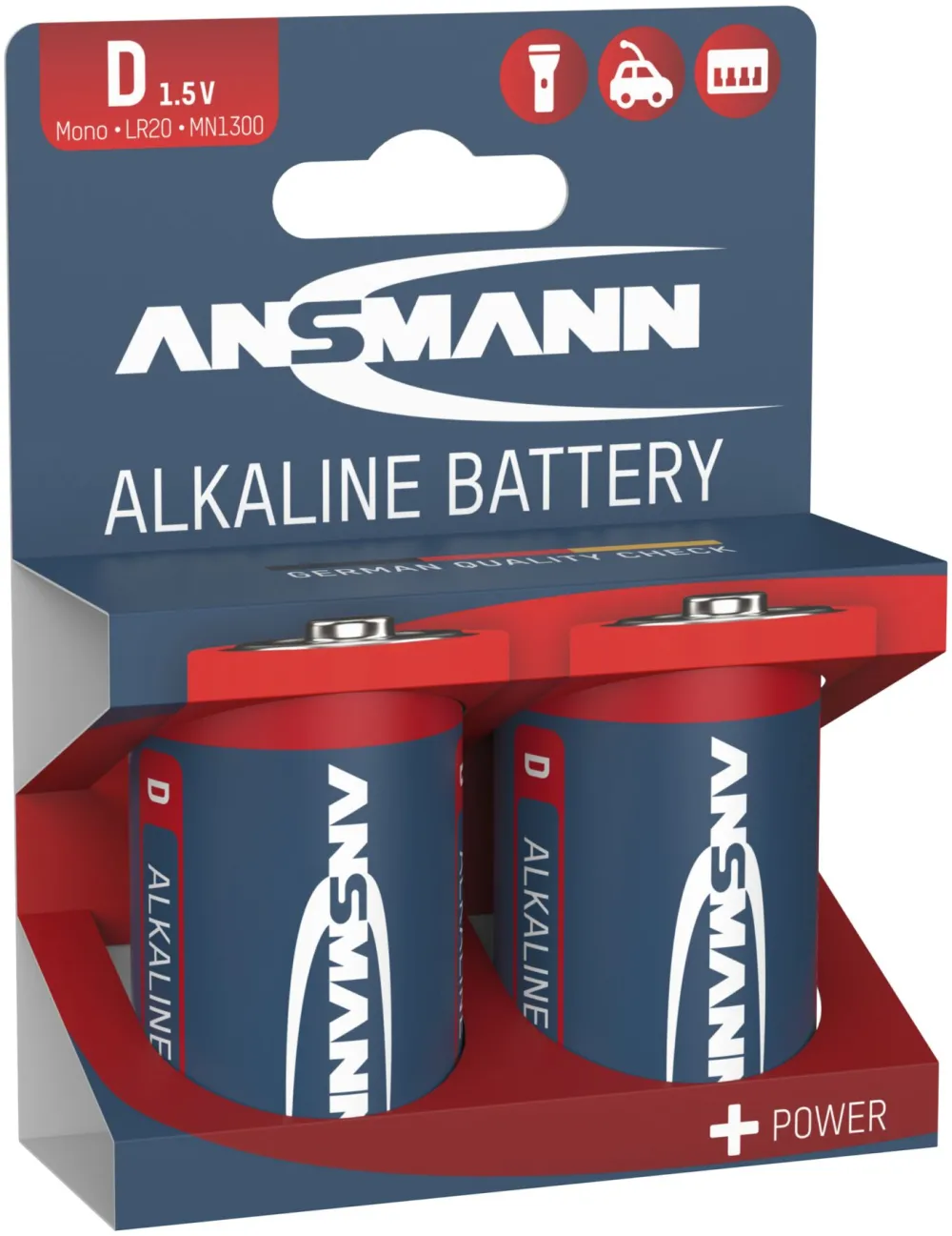 1x2 Ansmann Alkaline Mono D LR 20 red-line