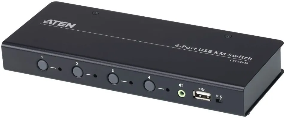 Switch ATEN CS724KM-AT CS724K 4-port USB Boundless KM Switch Cables included