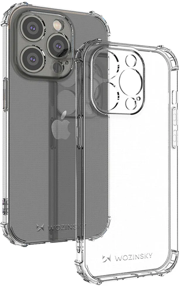 Husa blindata pentru iPhone 14 Pro din seria Anti Shock in culoare transparenta