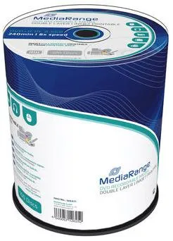 MediaRange DVD+R 8.5GB 100pcs 8x Double Layer voll bedruckba