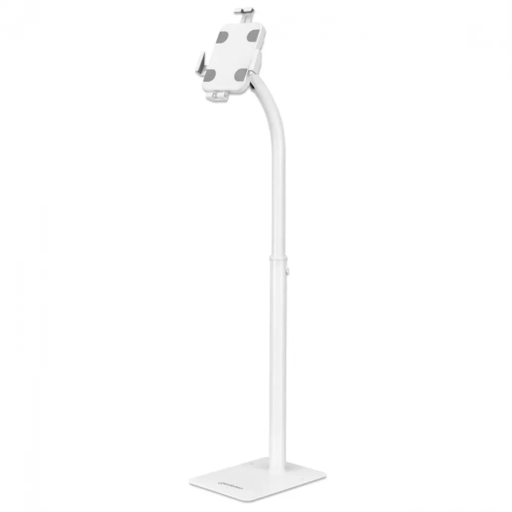 Suport de podea antifurt TECHLY 406345 pentru tableta si iPad 9.7-10.1 inch alb