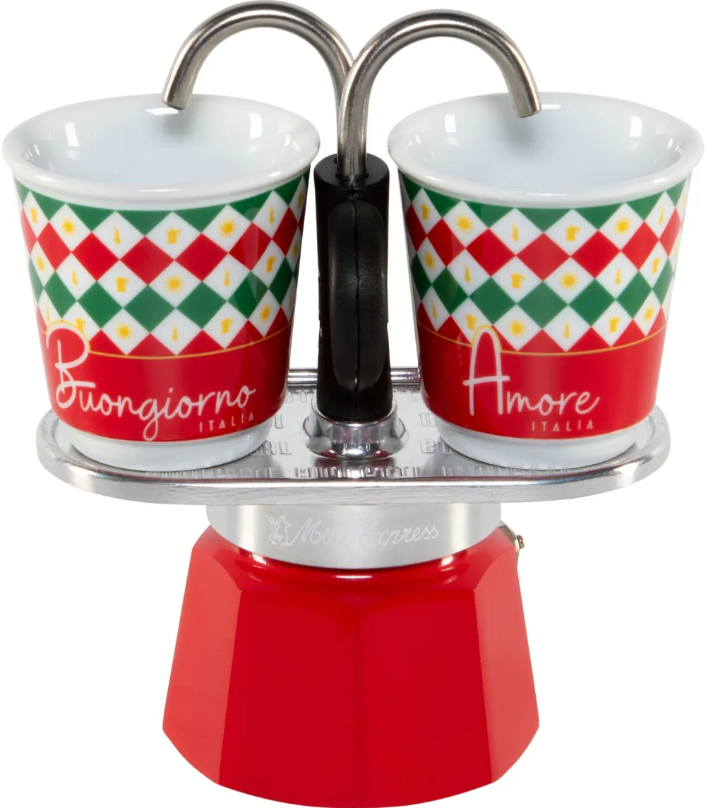 Bialetti Set Mini Express TRICOLORE DAMIER