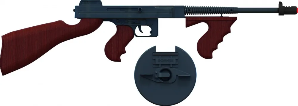 Metal gangster pistol 8 rounds (Gonher )