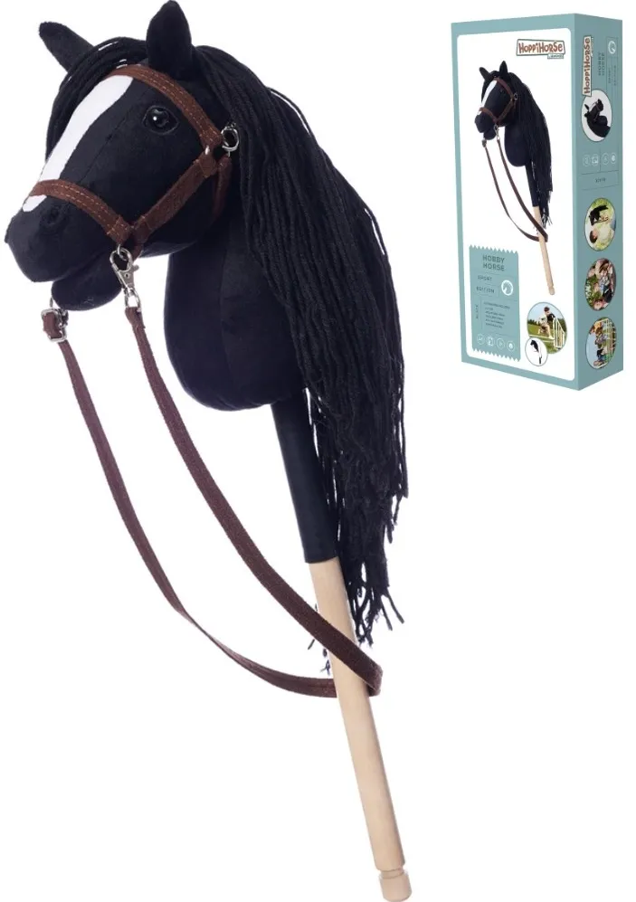 Horse on a stick HOPPIHORSE Hobby Horse A4 black