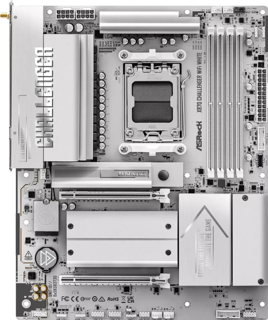 Placa de baza ASRock X870 CHALLENGER WIFI alba socket AM5 DDR5 ATX