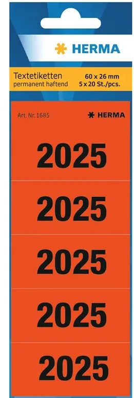 HERMA Jahreszahlen 2025 Rot
