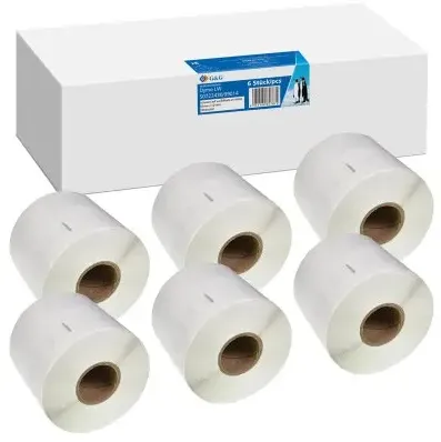 G&G Etiketten 6x 220 Stück DYMO 99014/ s0722430 54 x 101mm