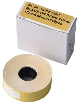 G&G Etikettenrolle (150 Einzeletiketten 15 x 50mm) Gelb