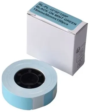 G&G Etikettenrolle (150 Labels 15 x 50mm) Minzgrün