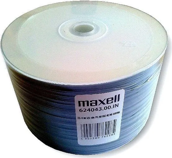 Maxell CD-R 80, Inkjet white, Shrink 50