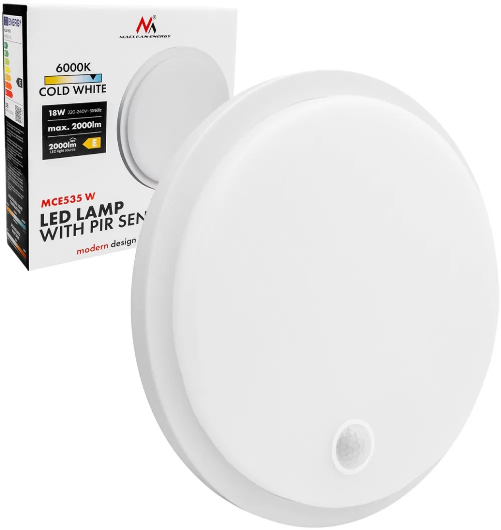 LED lamp with motion PIR sensor MCE535 W