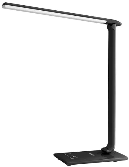 T-T10 Black touch LED desk lamp | 12W | 3000-6500K | 7 dimming levels | 5 lighting modes