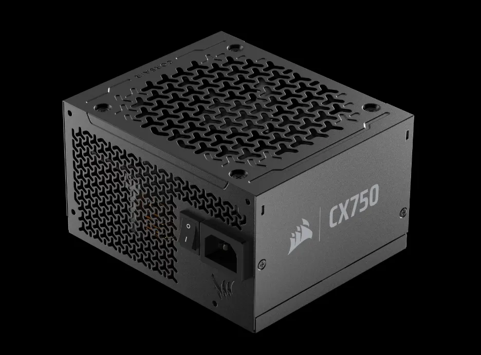 CX750, 750W, ATX 3.1, Low-Noise, Cybenetics Gold, Negru